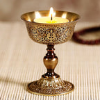 Pure Copper Oil Lamp Holder for Buddha