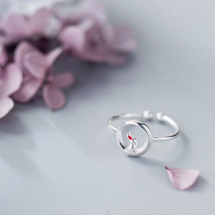 Jade rabbit ring on the moon