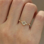 Women's Natural Jade Open Ring