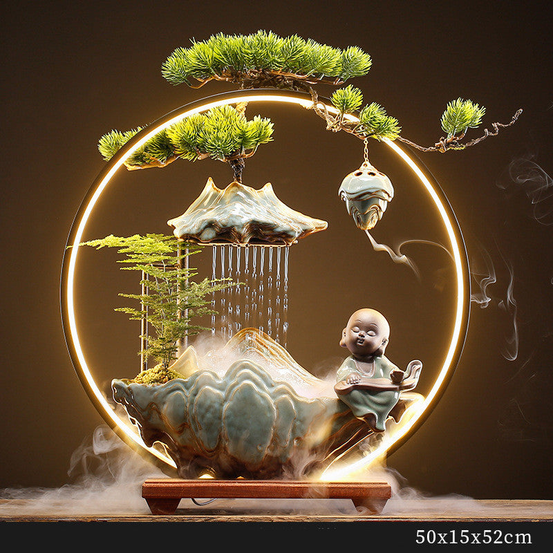 Alpine Flowing Water Attracting Wealth Feng Shui Ornament