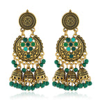Retro Palace Style Round Earrings Women Earrings