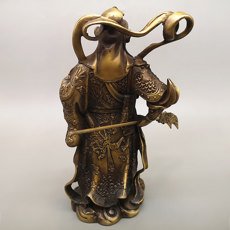 Pure Copper Sword Loyal Guan Gong Ornaments