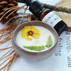 Dried Flower Scented Candle Mini Ceramic Soy Wax Cup-2