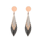 Three-leaf earrings