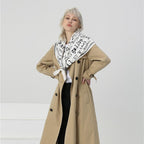 Letter printed twill scarf