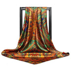 Large Square Scarf Simulation Silk Scarf Shawl All-match Scarf
