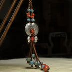 Ethnic Style Ceramic Agate Jewelry Sweater Chain Long Necklace-4