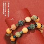 Water Plants Agate God of Wealth Lotus Bodhi Bracelet