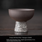Old Rock Clay Xiangyun Goblet Silver Gilded Porcelain Kung Fu Tea Set Tea Cup