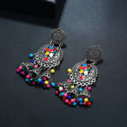 Retro Palace Style Round Earrings Women Earrings