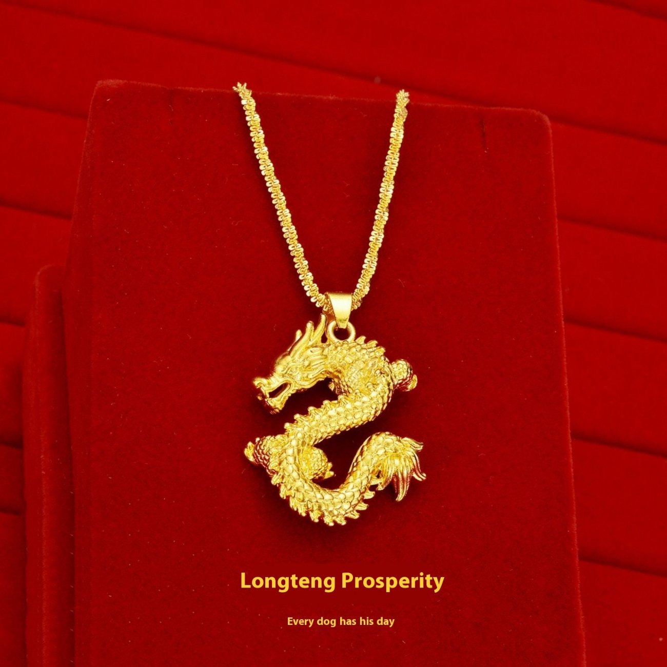 Zodiac Dragon Necklace Personality Fashion Chinese Style