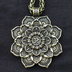 Viking Tibetan Spirit Necklace Tibetan Mandala Pendant Necklace