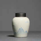 Hand Painted Landscape Tea Pot