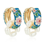 Alloy Printed Handmade Earrings Creative Earrings