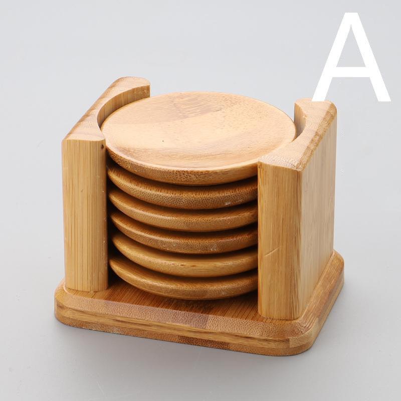 Chinese Style Kung Fu Tea Wooden Coasters Coffee Coaster Set