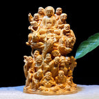 Thuja Wooden Carving Eighteen Arhat Ornament