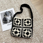 Hollow Shoulder Bag Ethnic Crochet Woven Bag
