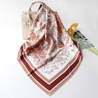 Mumi Silk Twill Large Square Scarf Silk Scarf