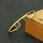 Handmade Brass Wukong Tight Hoop Bracelet Pure Copper Old Craft Antique Bronze