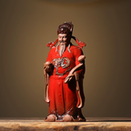 50th Birthday Gifts for Men Fu Lu Shou Sanxing Ceramic Ornaments-3