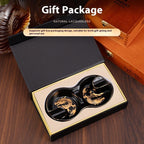 8-shaped Double Smoke Groove Ceramic Portable Retro Cigar Ashtray