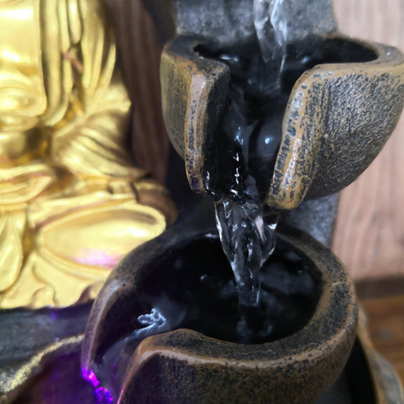 Flowing water Buddha decoration