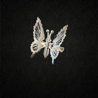 Antique butterfly Chinese hairpin with tassel design
