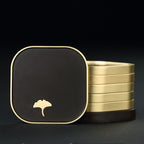 Household Tea Cup Holder Bakelite Copper Wood Coasters