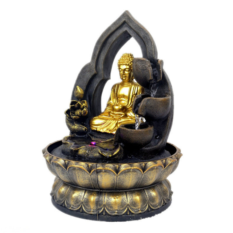 Flowing water Buddha decoration