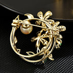 Upscale Gardenia Garland Brooch