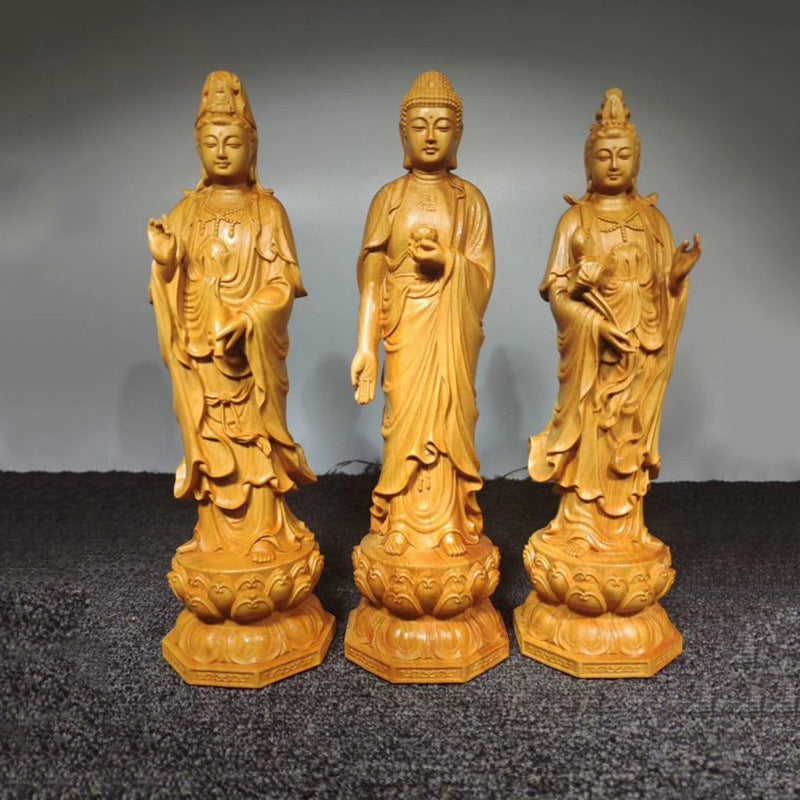 Western Trinity Wooden Feng Shui Ornaments