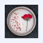 Dried Flower Scented Candle Mini Ceramic Soy Wax Cup-13