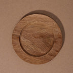 Log Coaster Breakfast Plate Round Potholder Mark Coaster Snack Plate Coffee Saucer