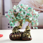 Natural Dongling Green Crystal Fortune Tree Ornament