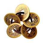 Lucky Transfer Body Protection Plum Copper Coin Pendant