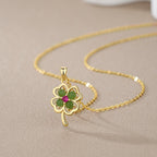 S925 Sterling Silver Natural Hotan Jade Necklace