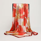 Large Square Scarf Sunscreen Silk Scarf Travel Shawl