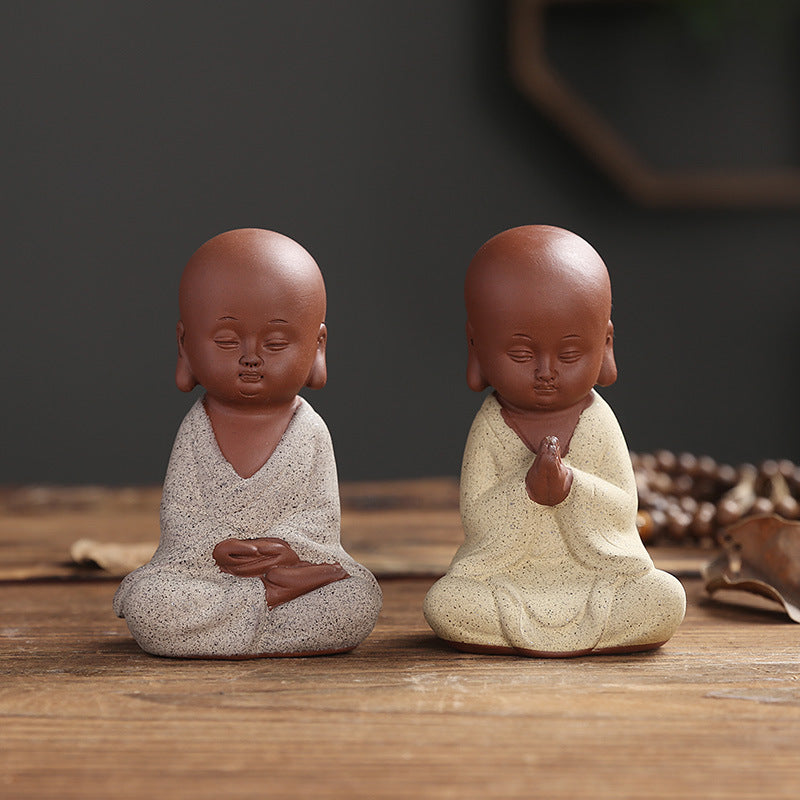 Zen Little Monk Yixing Ware Tea Pet Office Decoration