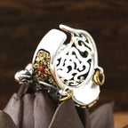 Yellow God of Wealth Index Finger Opening Ring
