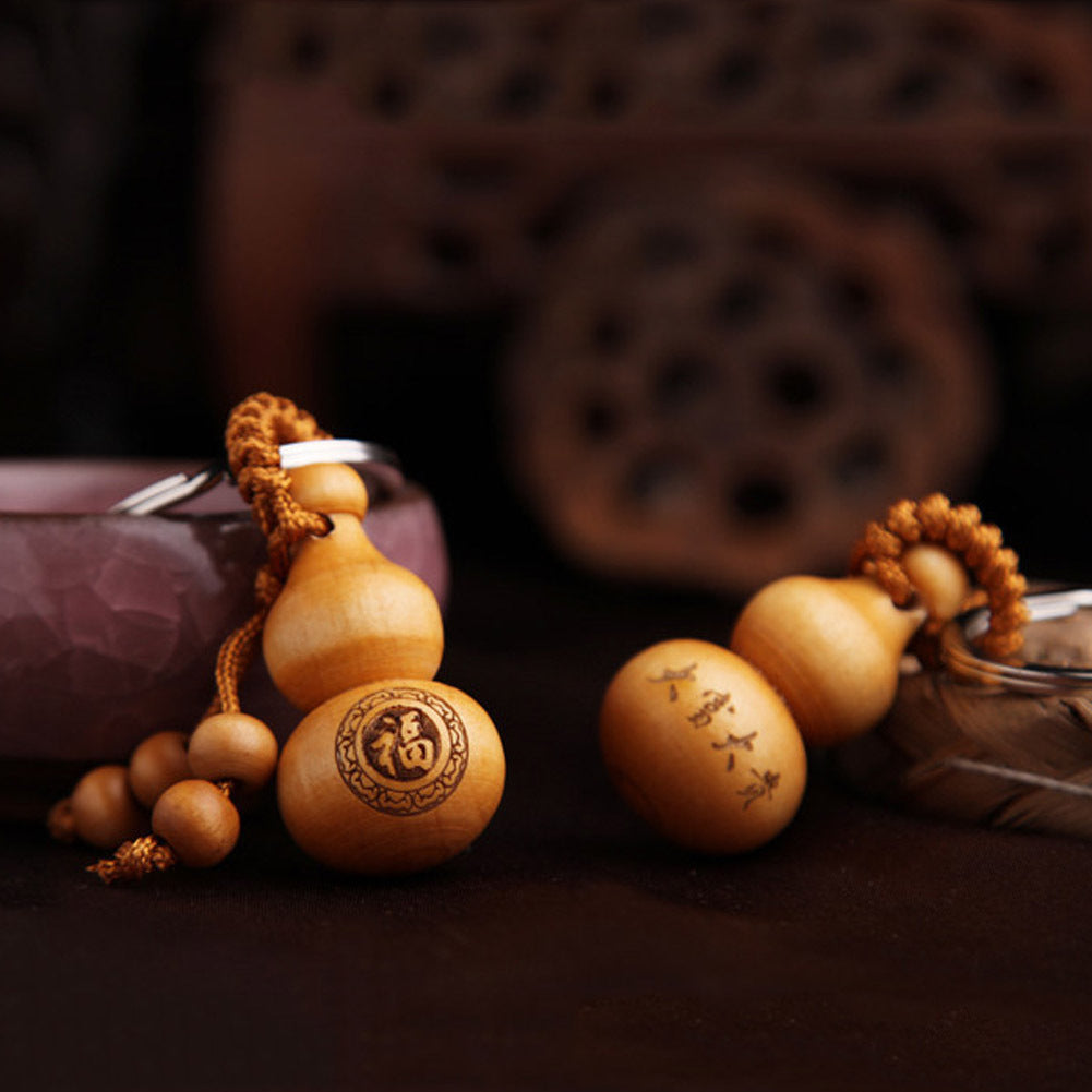 Mahogany Small Gourd Keychain