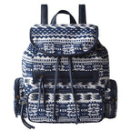 Ethnic Style Flower Unisex Backpack Canvas Bag