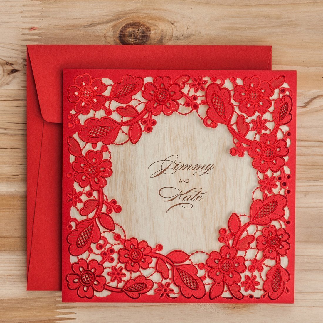 Personalized Custom Red Invitation