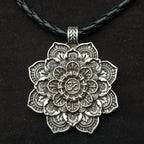 Viking Tibetan Spirit Necklace Tibetan Mandala Pendant Necklace