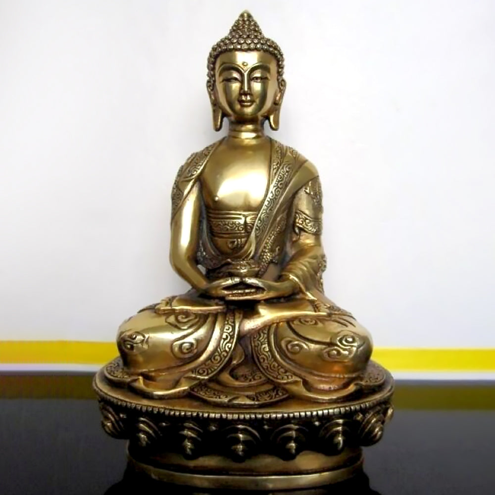 Pure Copper Amitabha Buddha Statue Ornaments