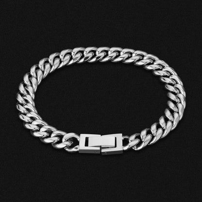 8mm Miami Cuban Link Bracelet White Gold Plated
Never fading
Nickel-free
Durable and anti-tarnish
Excellent touch feeling
No allergies
No deformation
Everlasting Shine

Size

 
Details



Material
Stainless SteelBraceletBraceletdopeplusDOPEPLUS.COM