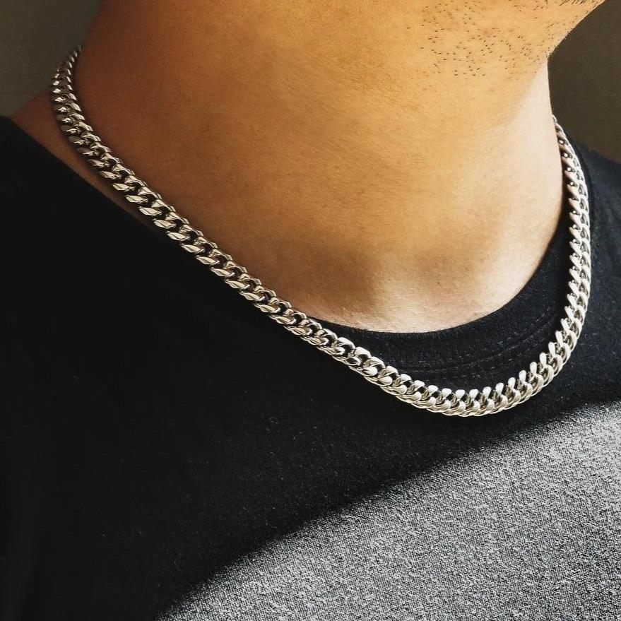 8mm Miami Cuban Link Chain White Gold Plated
No fading
Nickel-free
Durable and anti-tarnish
Excellent touch feeling
No allergies
No deformation
Everlasting Shine

Details



Material
Stainless Steel Plated witNecklacesNecklacesdopeplusDOPEPLUS.COM