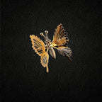 Antique butterfly Chinese hairpin with tassel design