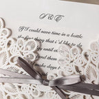 Personalized Custom Ivory White Invitation
