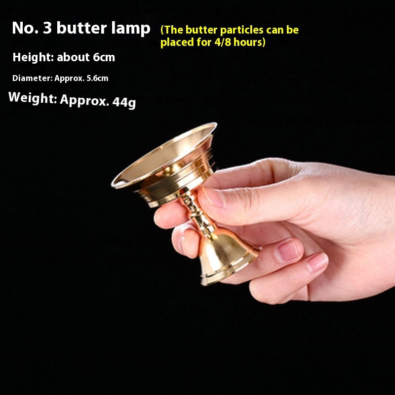Pure Copper Oil Lamp Holder for Buddha