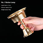 Pure Copper Oil Lamp Holder for Buddha